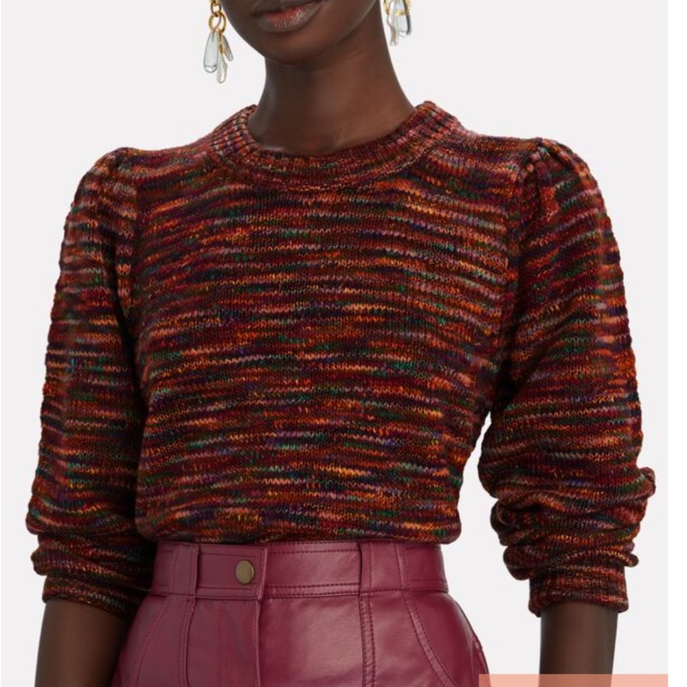 Veronica Beard Raissa Multicolor Crewneck Sweater sz M